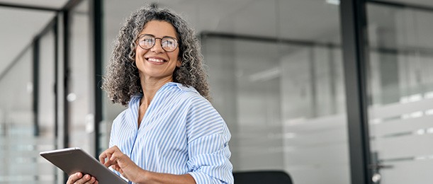 Woman working in an office